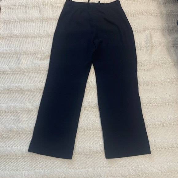 Ann Taylor dress pants belt loops high waisted flare navy blue women’s size 6 - Picture 4 of 8